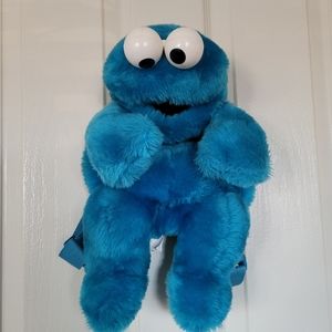 Vintage 1997 Cookie Monster Plush Backpack